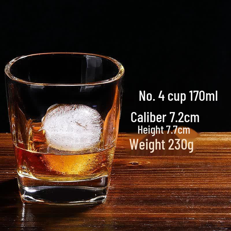ZISIZ Thickened Square Glass Tumbler