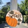 Autumn Hanging Sign Decoration Plaque Ornament for Window Front Door