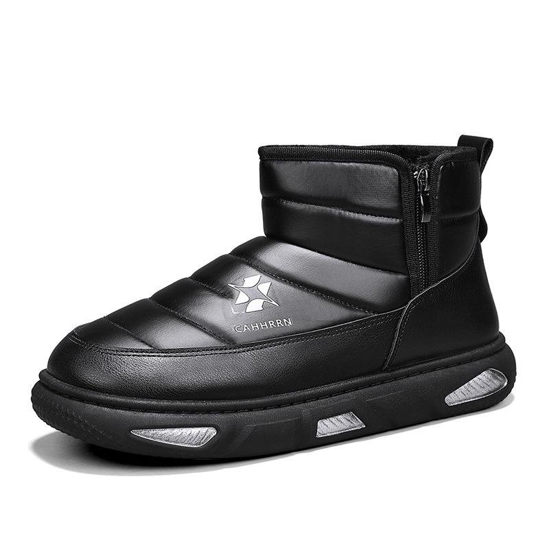 

Men s shoes autumn new high-top cold-proof snow boots versatile thick-soled Martin boots piled and thickened cotton shoes 39 чорний