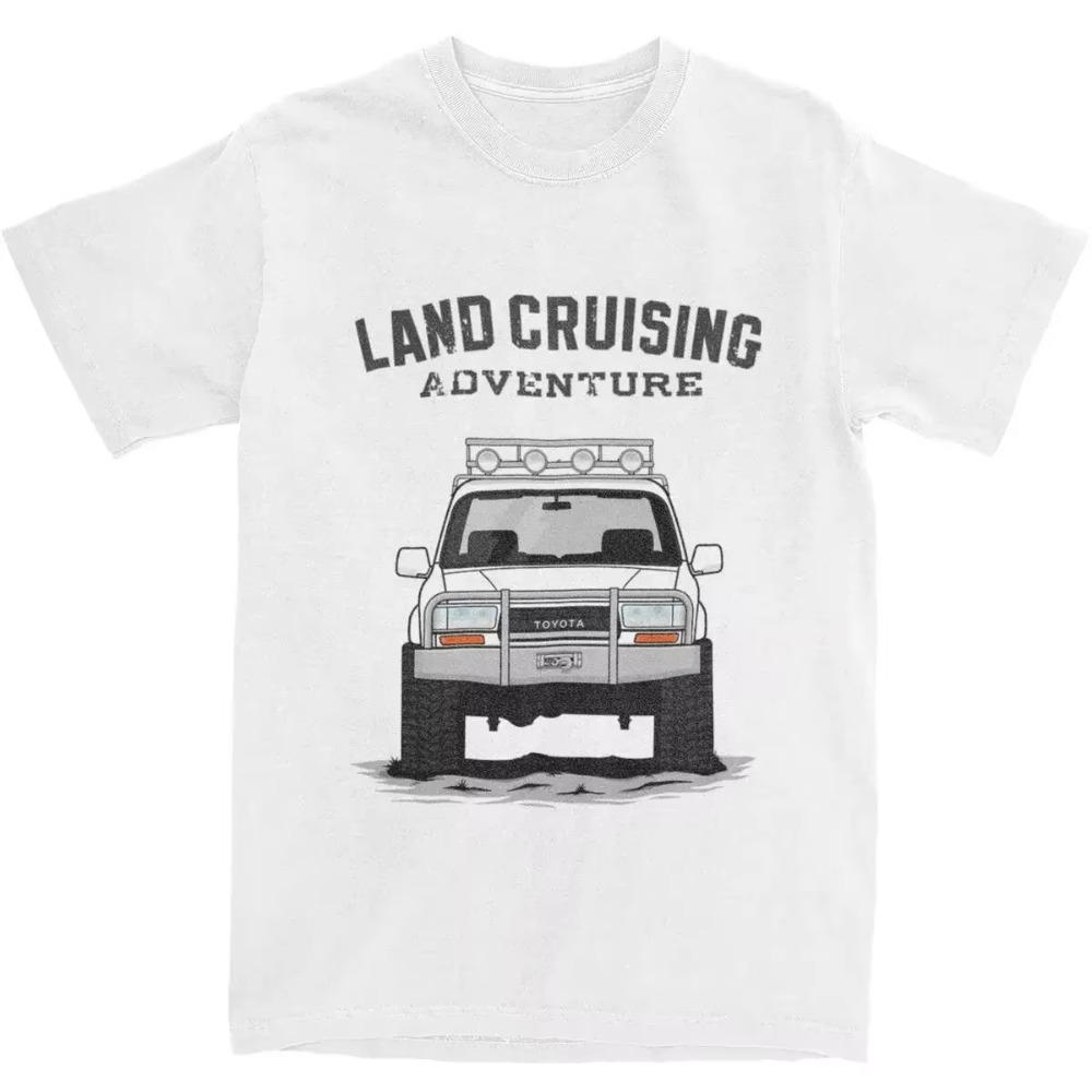 

Land Cruiser FJ 80 Series T-Shirts Men Women Off Road FJ80 Car Landcruising Adventure Tee Shirt Graphic Clothing XXXXXL белый