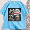 Funny Raccoon Diet Coke Tshirt Cotton Short Sleeve Funny Tee For Animal Lovers Round Neck Oversized Streetwear Casual Trendy