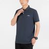Li Ning Logo-Print Einfarbig Atmungsaktiv Lässiges Poloshirt Herren Poloshirts Dunkelgrau APLT137-3