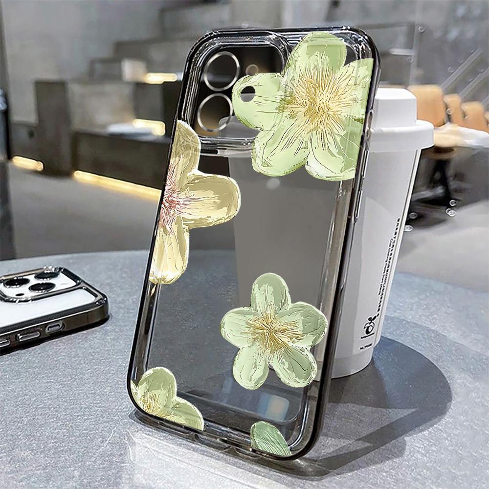 

Чехол для телефона Flowers для iPhone 15 Pro, чехол для iPhone 13, 11, 12, 14 Pro Max XR X XS 7, 8 Plus SE, роскошный противоударный чехол из ТПУ силикона For iPhone 14 Pro