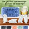 Ice Cube Mold 3D Dinosaur Shape Ice Cube Tray with Lid Whiskey Cocktails