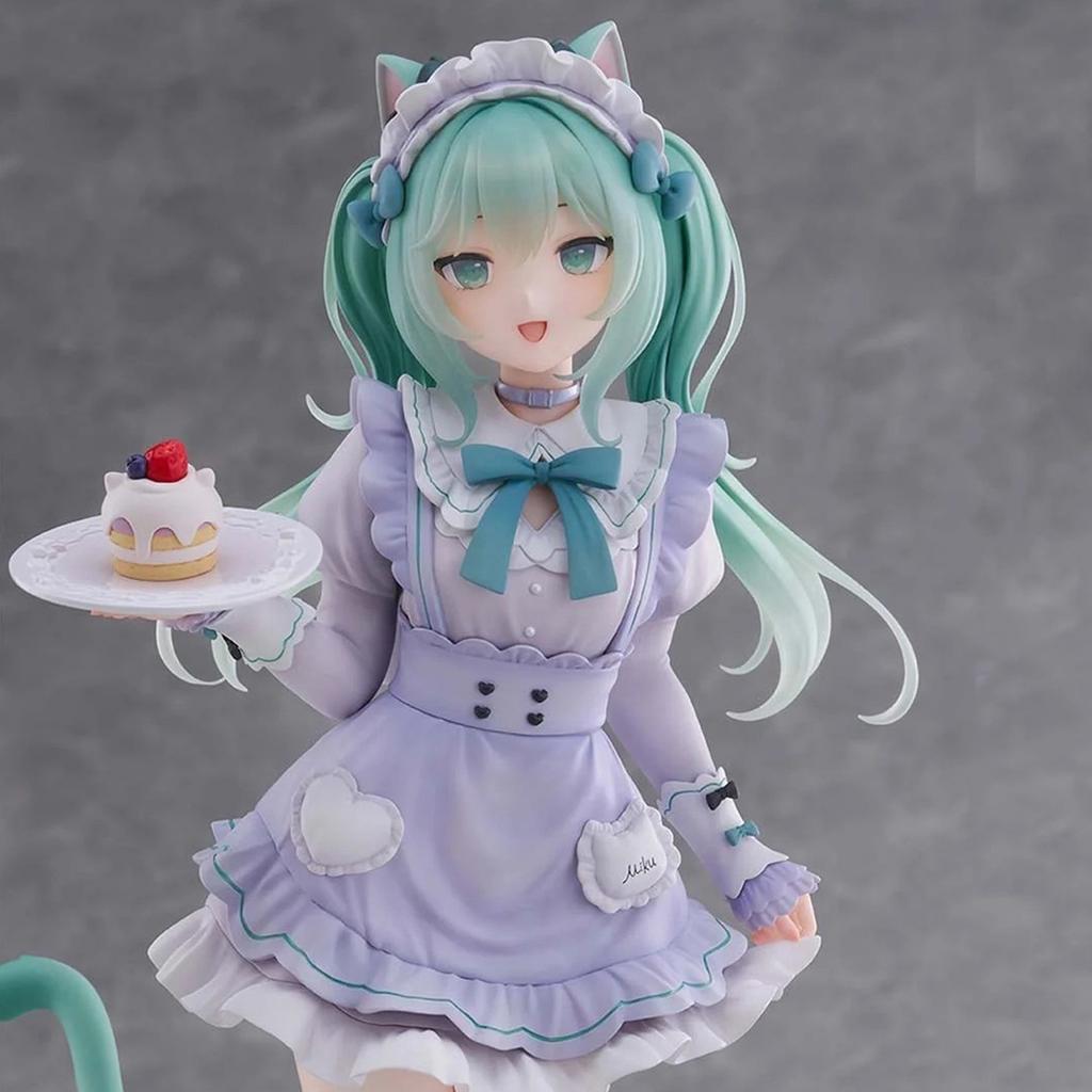 In Stock Latest Hatsune Miku X Nachoneko Cat Ear Maid Dress PVC Collection Anime Action Figures Desktop Decoration Figure Toys