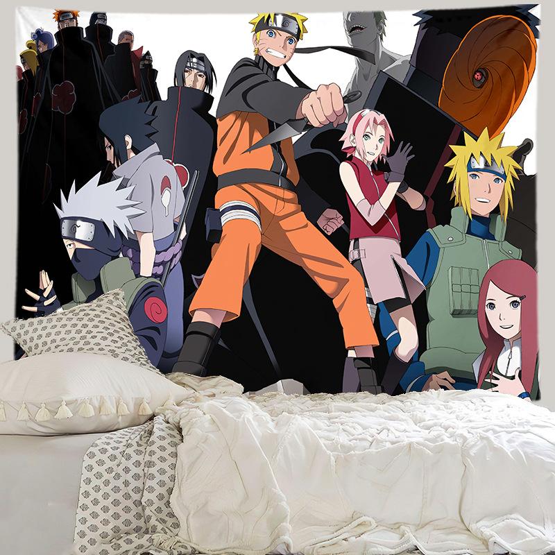 Anime Background Cloth Bedroom Decoration Cloth Living Room Hanging Cloth Printed Wall Cloth Hanging Blanket
