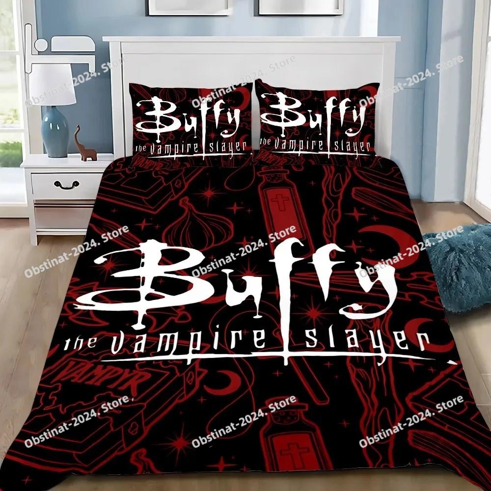B-Buffy the Vampire Slayers Adult Bedding Set Printed Duvet Cover Pillowcase Single Double Style Queen King Size Sets