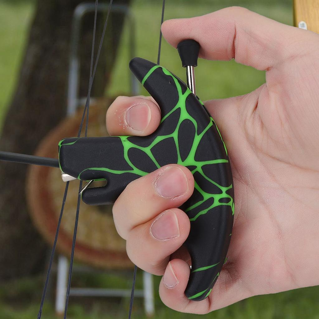 Vypouštěč pro lukostřelbu pro tětivy složených a recurve luků Střelecké příslušenství (Zelená)