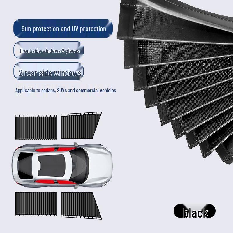 Automatisch einziehbare Auto-Sonnenblende - Wärmeisolierung & UV-Schutz für den Sommer