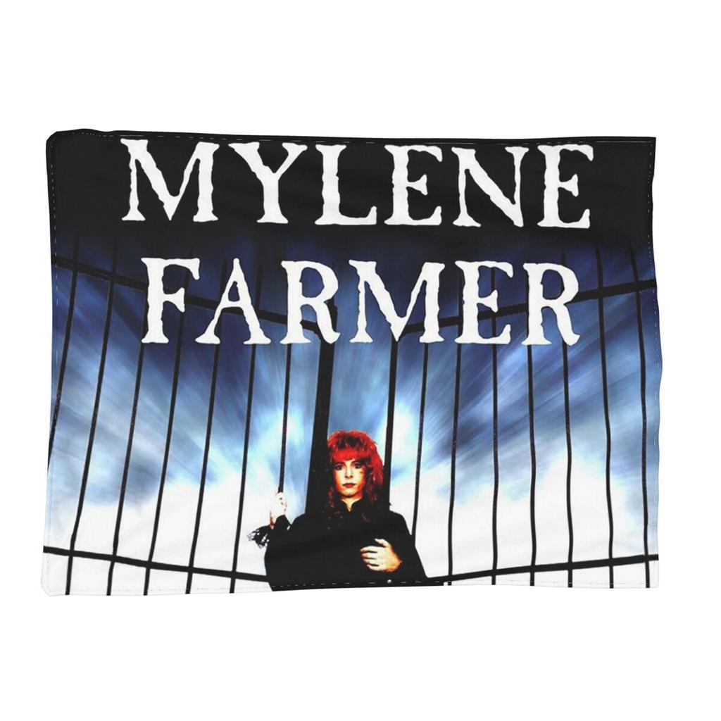 Mylene Farmer French Singer Blankets Soft Warm Flannel Throw Blanket Plush for Bed Living room Picnic Travel Couch