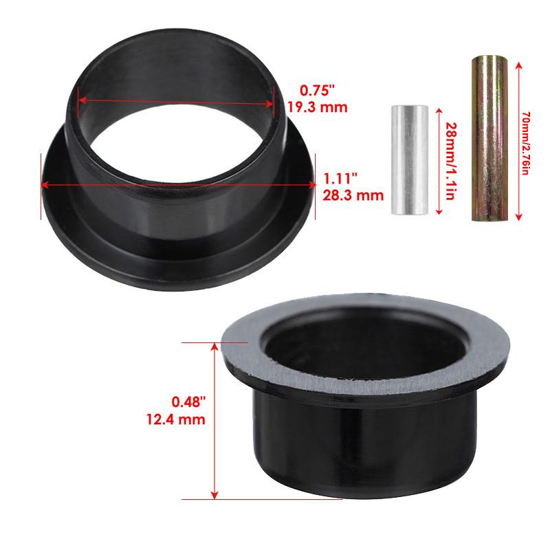 20/24-teiliges Buchsenset für vordere und hintere Querlenker + 28/70 mm Stahlhülsen für Polaris RZR/GENERAL Series 5138276