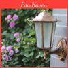 Retro Outdoor Hexagonal Wall Lamp With Copper Finish And Waterproof Led Technology
