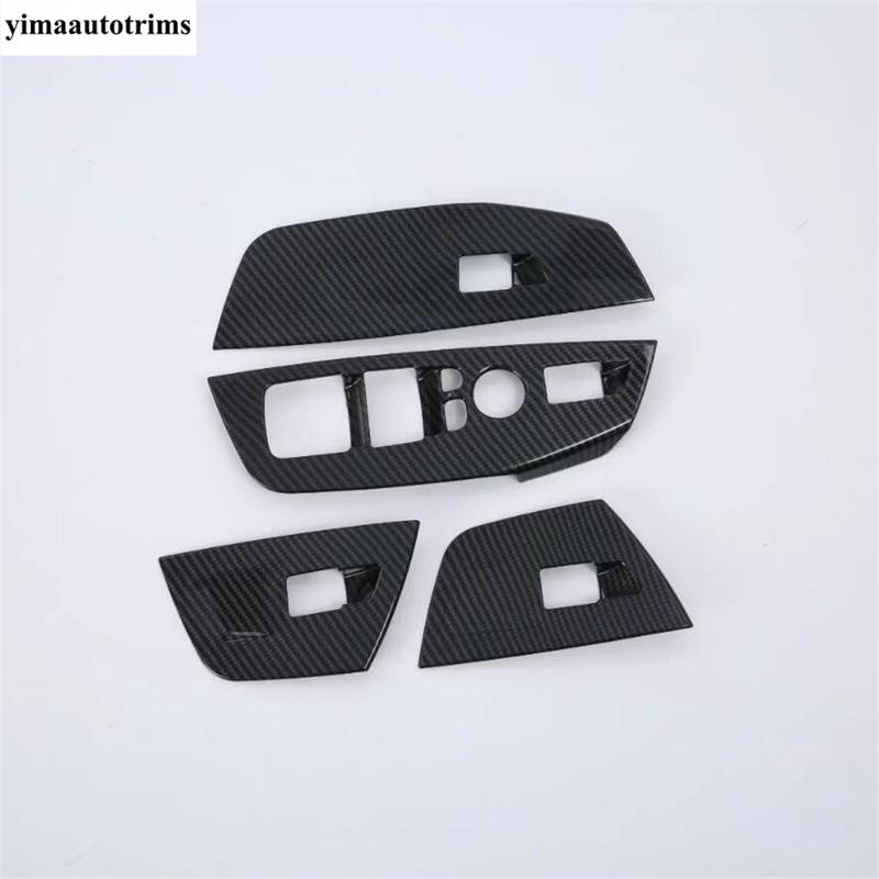 Gear Panel / Dashboard Frame / Window Lift /Navigation Strip Cover Trim For BMW X3 iX3 X4 G01 Carbon Fiber Accessories