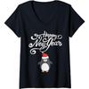 Damen Glückliches Neues Jahr Silvester 2021 Pinguin V-Ausschnitt T-Shirt BAOANH Herren Tanktop Sweatshirt Hoodie 647 Schwarz