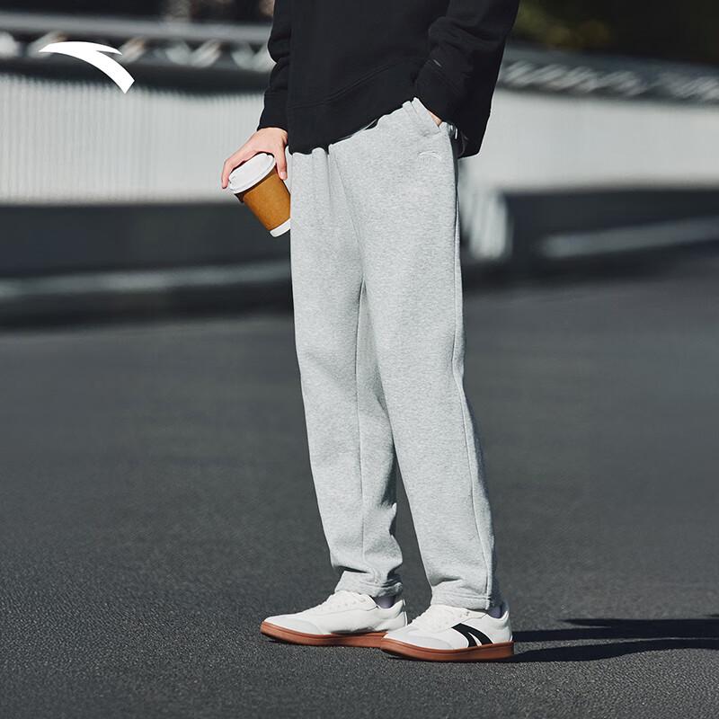 Anta Men s Winter Fleece-Lined Straight-Leg Sweatpants 170/M