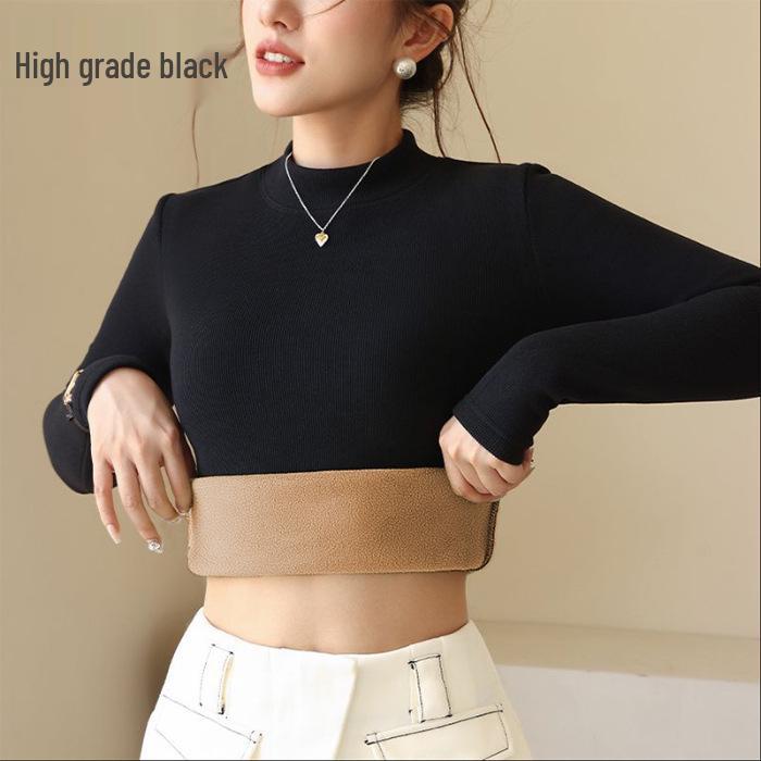 

Осень/Зима 2024 Теплая футболка с длинным рукавом на флисовой подкладке с базовым слоем из овечьей шерсти L (95-115 lbs)