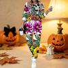 Damen Halloween Print Zweiteiliges Outfit, Langarm Rundhals Oberteil & Jogginghose mit Kordelzug Lässiger Trainingsanzug für Frühling Herbst