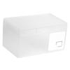 Collecting Small Items Clear Card Storage Box Stackable PP Cosmetic Organizer Portable Rectangle Plastic Card Box Home Use