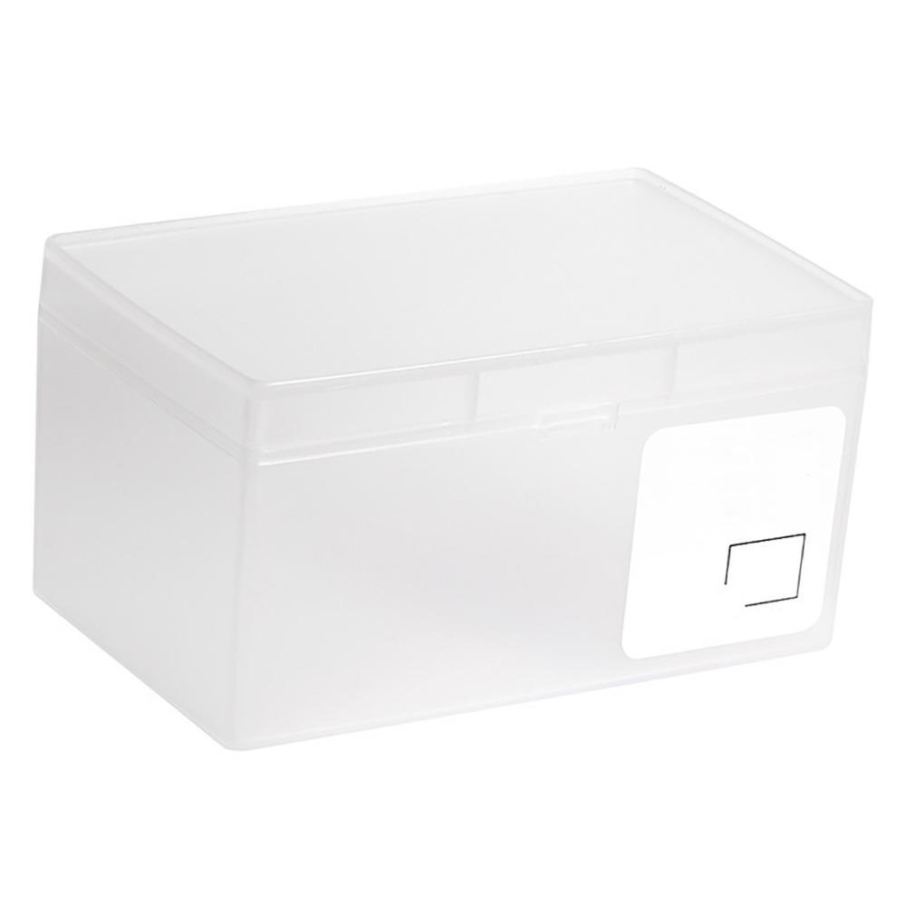 Collecting Small Items Clear Card Storage Box Stackable PP Cosmetic Organizer Portable Rectangle Plastic Card Box Home Use
