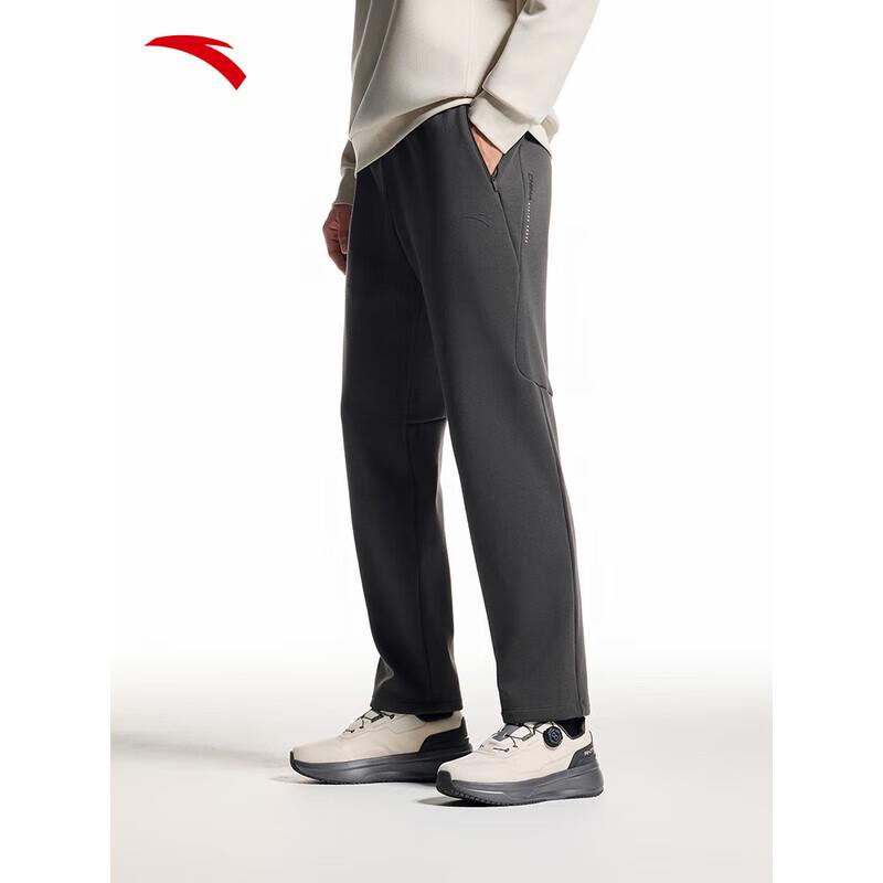 ANTA Men s CHN Series Fleece-Lined Straight-Leg Track Pants XL