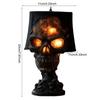 Desk Lamp Halloween Skull Lamp Skull Desk Lamp with Spooky Led Light for Halloween Party Mantel Decoration Unique Room Accent