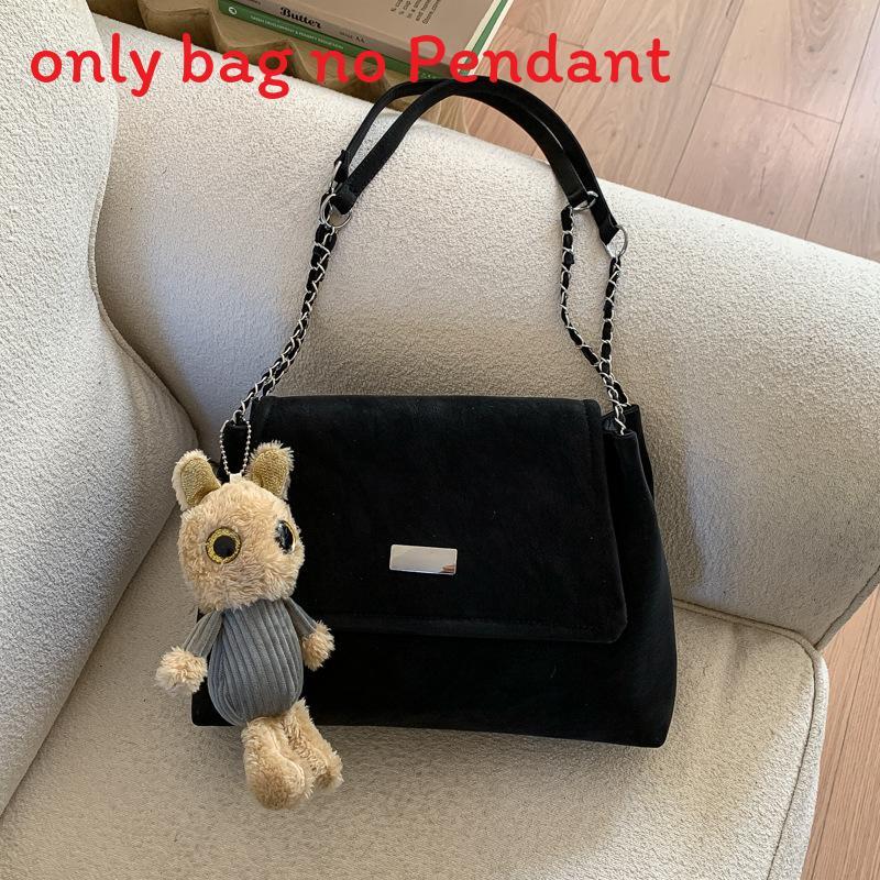 

Pu Material Oversized Tote Bag For Women With Chain Strap And Cellphone Pocket For Daily Use чёрный