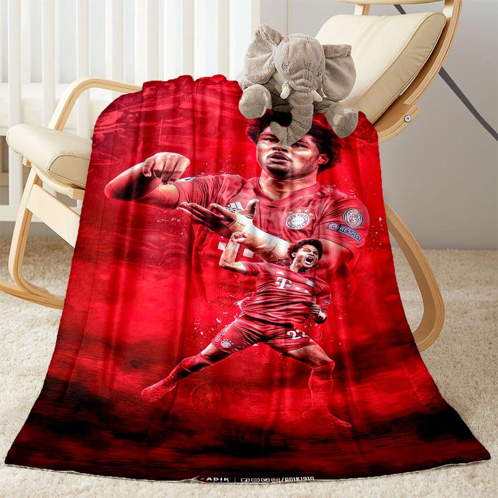 Bayern Munich Blanket Comfortable Suitable for Bedding Seaside Chair Four Seasons Universal Modern Style Gifts For Family Or Friends
