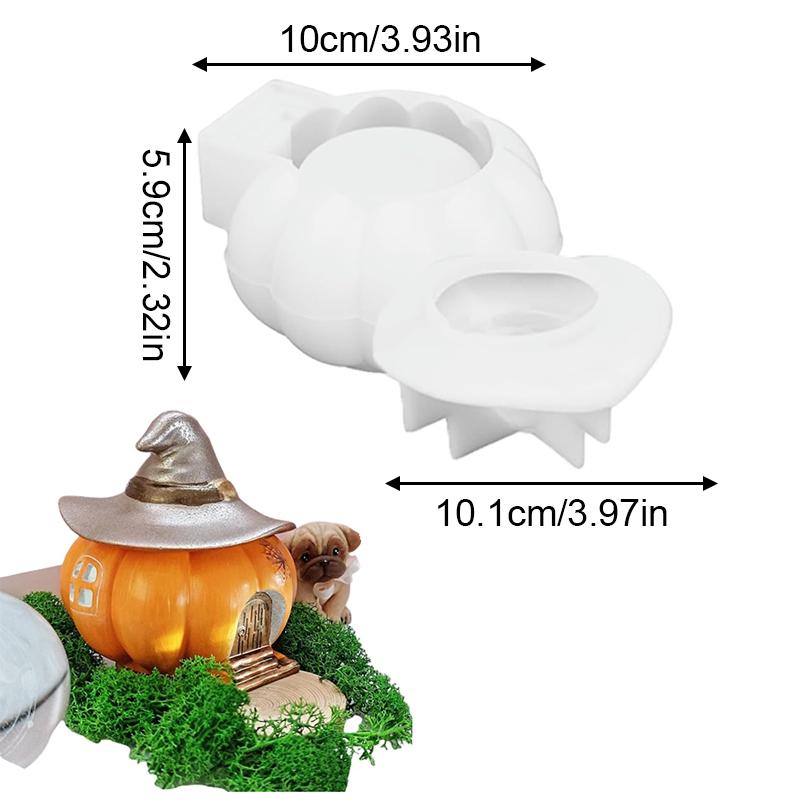 1PC Spooky Pumpkin Container Silicone Crafting Mold Silicone Mold