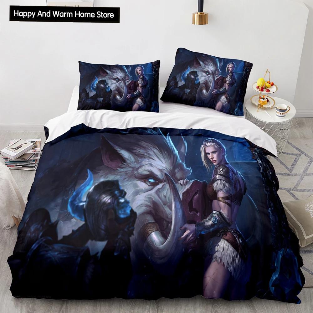 3D Print League Of Heroes Bedding Collection Single Twin Full Queen King Size Game Anime Bed Collection Aldult Boys Bedroom Duvet Cover Collections