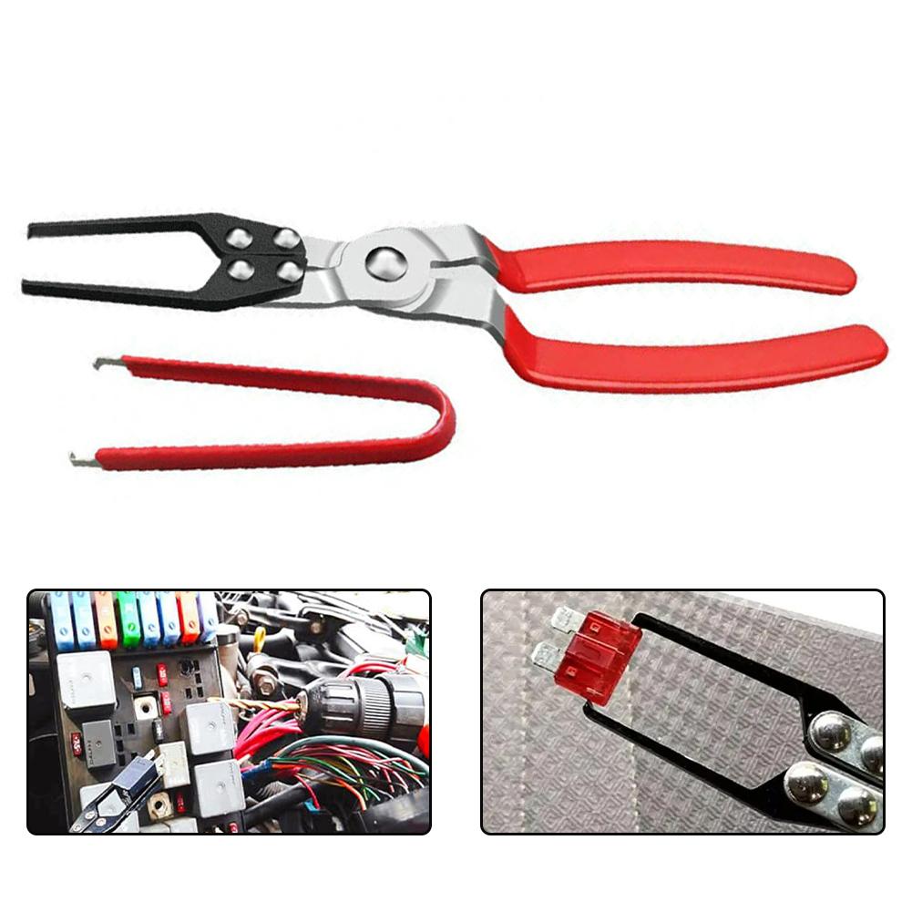 1Pcs Car Relay Puller Pliers And Fuse Remover Tool Auto Relay Fuses Puller Tool Car Disassembly Repair Tool