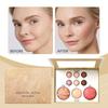 All-in-one Makeup Palette with Eye Shadow, Contouring, Blush, Highlighter, and Eyelid Brightening In One; Versatile Makeup