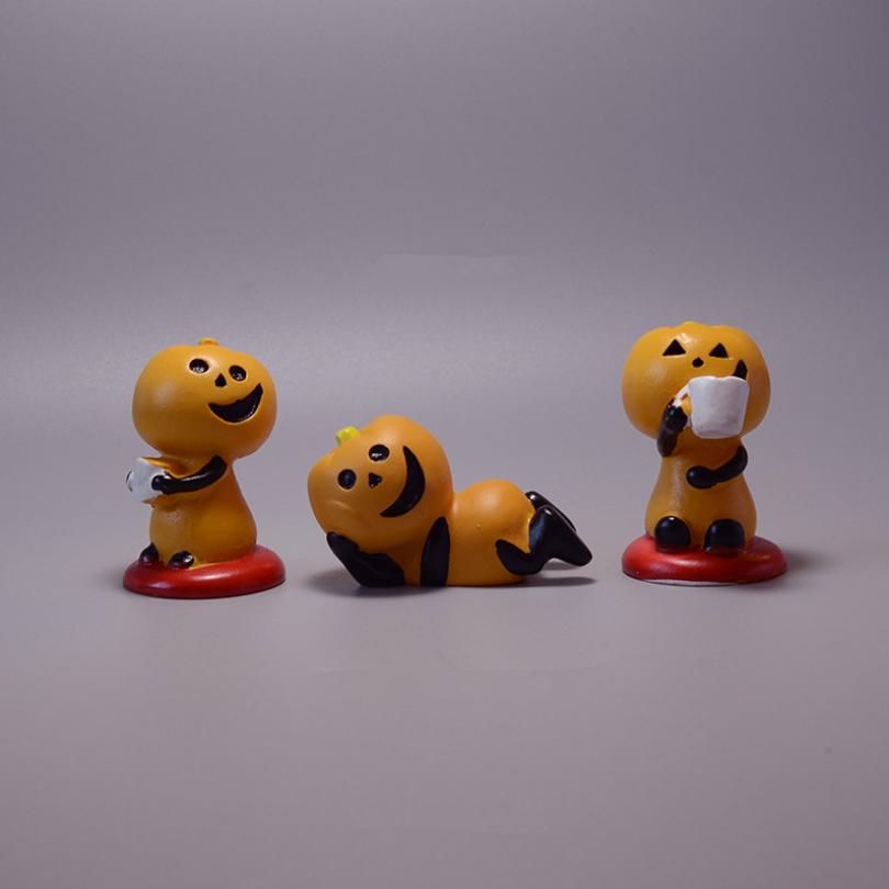 Jackman Ghost Pumpkin Lamp Clown Micro Landscape Decorative Ornaments Halloween Diy Accessories Mini Micro Landscape Decoration