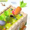 UQTOO Wooden Toys for Montessori Shape Matching Educational Toy for Boys and Birthday Multifunctional Wooden Car Early Fingertip Activity Cube Kids,