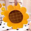Artificial Natural Flower Sunflower Plush Doll Pillow Yellow Lifelike Flower Plush Pillow Super Soft Birthday Gift for Girls
