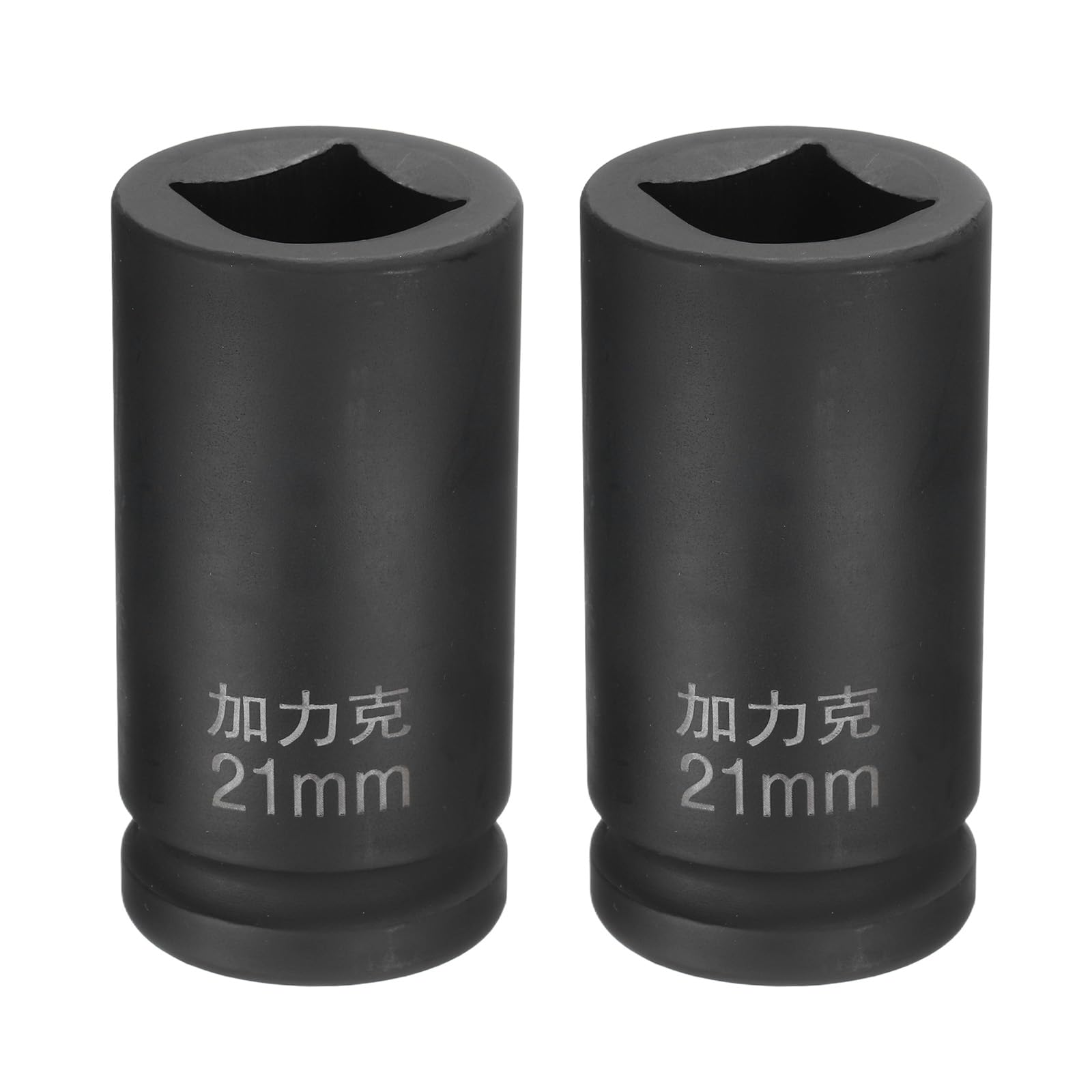 

uxcell 2pcs Square 21mm Metric Square Impact Blackening Standard Wheel Socket for Automotive Machine and Home Use 4-Point Socket, 3/4 Drive, Socket,