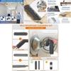 Fiber Material Telescopic Duster With Flat Head For Furniture And Ceiling Dusting