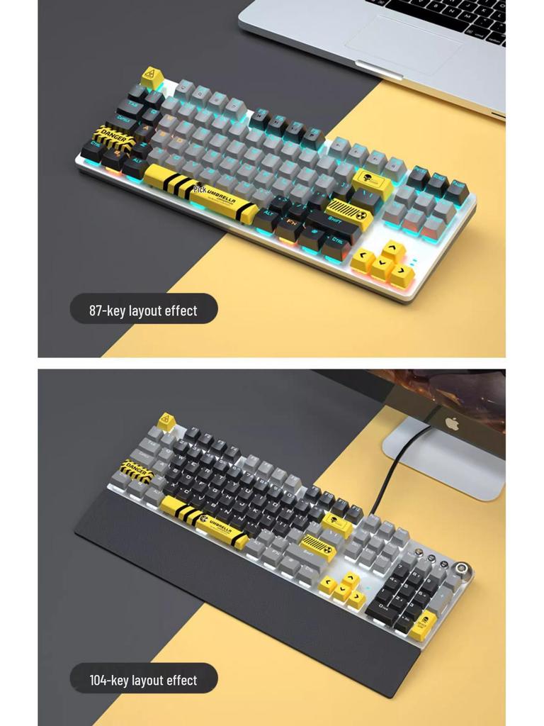 Whale Dream Mountain Light Mechanische Tastatur-Tastenkappen - 10 PBT-Farbsublimations-Tastenkappen, rutschfest und verschleißfest