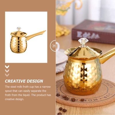 Induktionsherd, Haushaltsmilchtopf, Edelstahl, Getränkekochen, Kaffeeseite