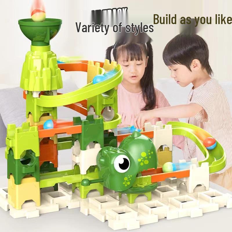 

Dinosaur Marble Run Building Blocks for Kids Aged 3-6