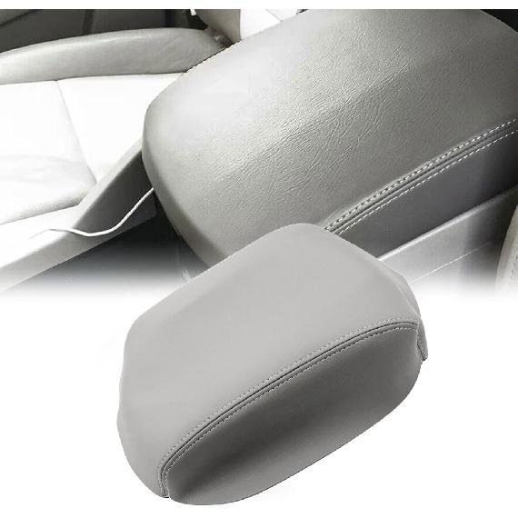 

SecosAutoparts Center Console Lid Cover Replacement Leather Armrest Cover Gray Compatible with Honda Pilot 2009 2010 2011 2012 2013 2014 2015, серый