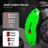 6PCS Car Sticker Brake Caliper Decal Accessories For N5 S line A3 A4 B8 8P 8V B6 A5 A6 C7 Q5 B9 B7 A4 A5 RS6 RS3 RS4 RS5 RS7 S T5