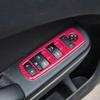 Carbon Fiber Window Lift Trim Switch Panel Cover Trim Automobile Replacement