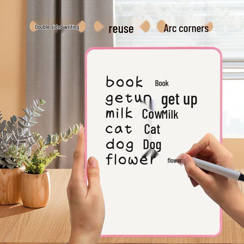 Wall-mounted Mini Double-sided Magnetic Children's Whiteboard - Erasable Writing and Drawing Blackboard