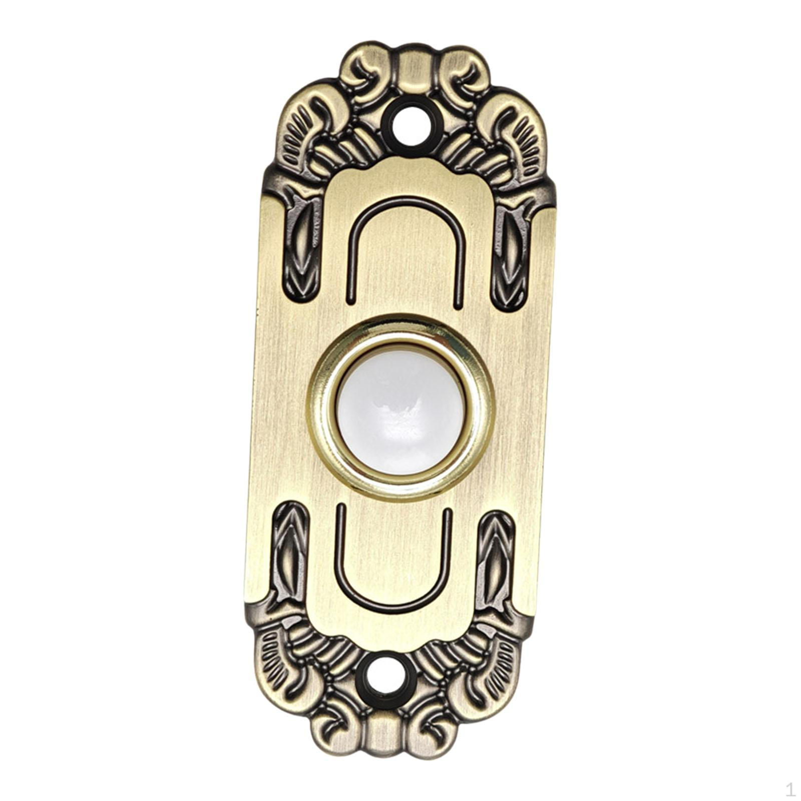 Подсветка Дверной звонок Легкая установка Металлический проводной звонок Кнопка вызова Открыватель для отеля