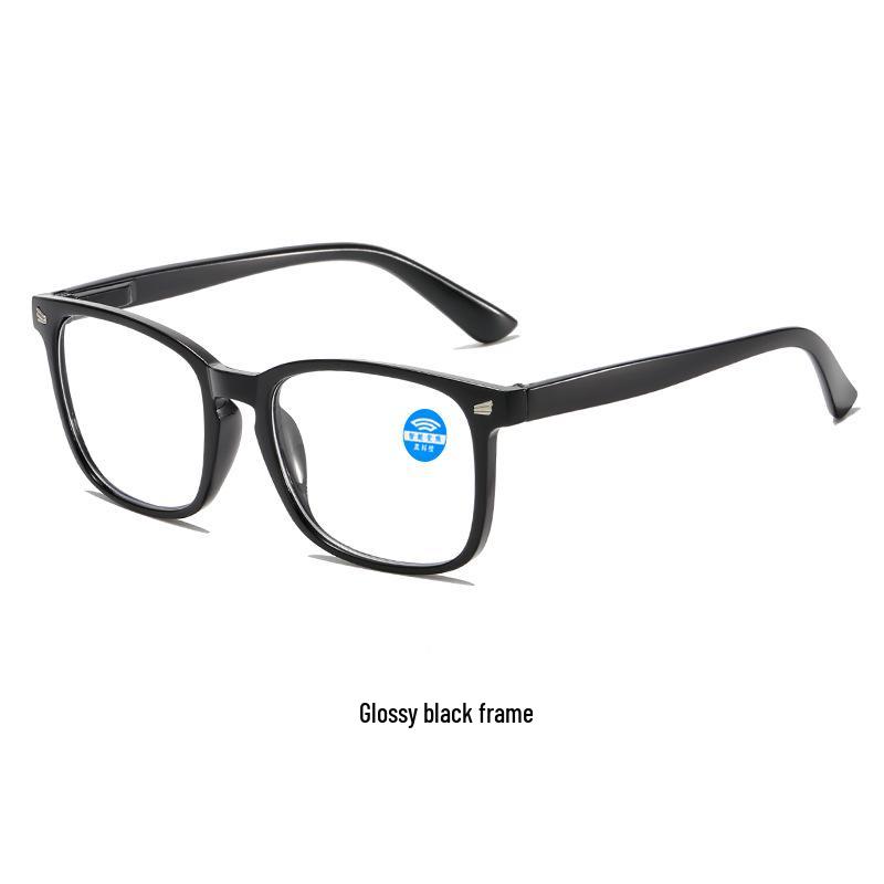 Men's Retro Anti-Blue Light Auto-Adjusting Diopter Reading Glasses - HD Fashion with Spring Hinges