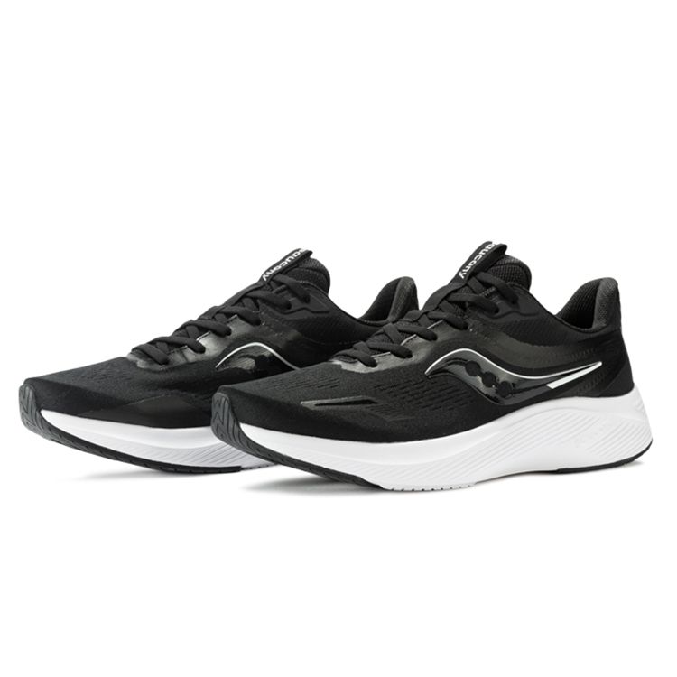 Saucony Lancer Breathable Lightweight Low-Top Running Shoes Unisex sneaker Black Color-Changing S28175-4
