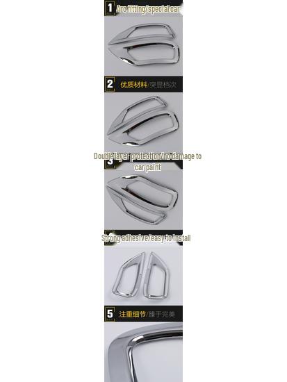 11-14 Grand Cherokee Tylne światło przeciwmgielne Galwanizowana Jasna Osłona Pierścienia