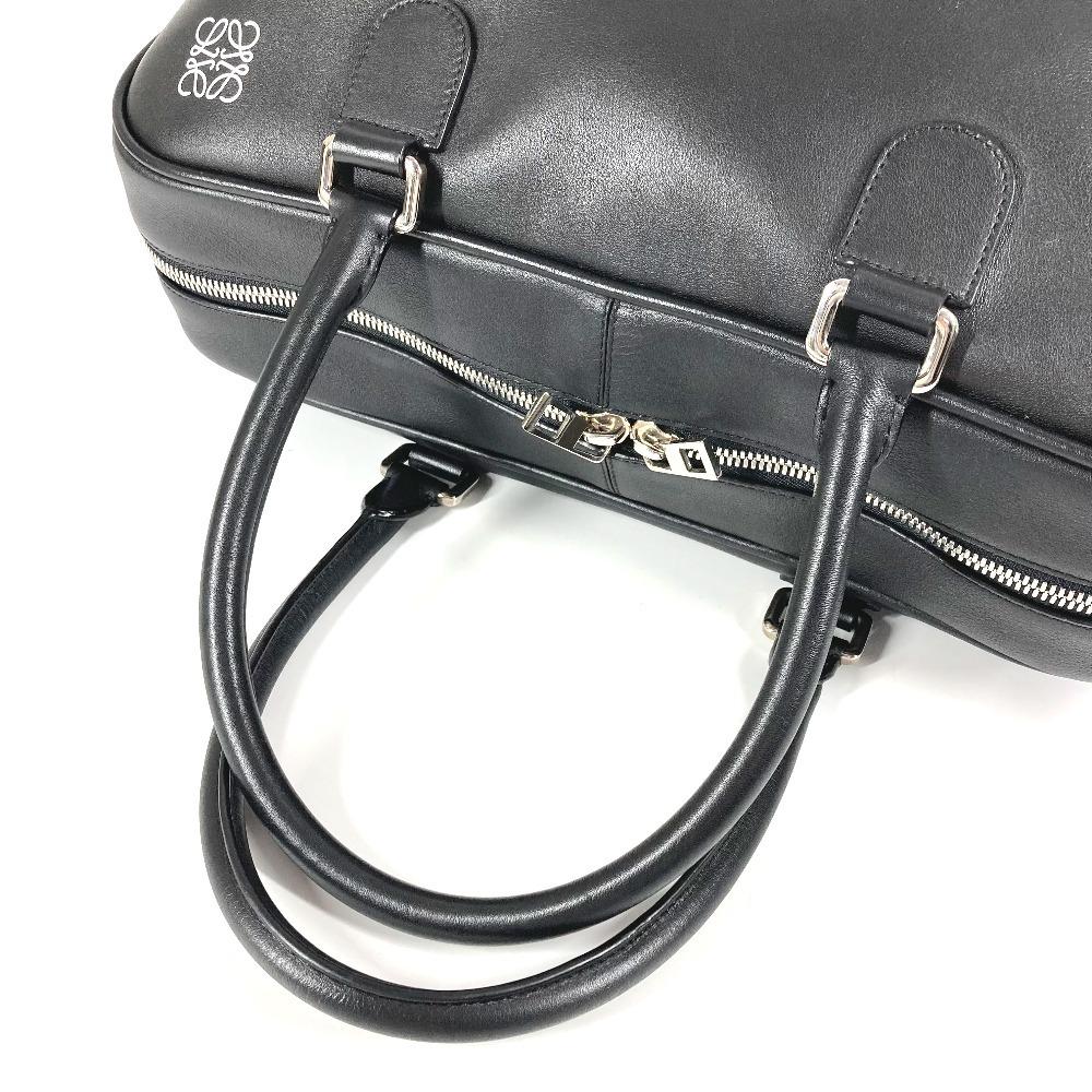 Loewe Amazona 44 Shoulder Bag Hand Bag Leather Black/White