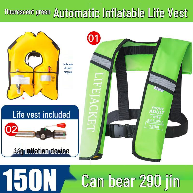 Shaoan Automatic Inflatable Portable High Buoyancy Fishing Life Vest