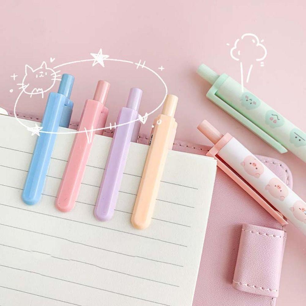 Office Supplies 0.5mm Black Ink Writing Tools Gel Pens Press Type Ballpoint Pen Rollerball Pen